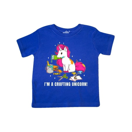 

Inktastic I m a Crafting Unicorn Gift Toddler Toddler Girl T-Shirt