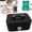 Black, variant on Goowood Small Lock Box with Key Portable Metal Cash Box with Handle Modern Money Box for Cash Piggy Bank for Adults and Jewelry Storage