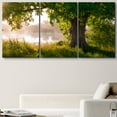 thumbnail image 2 of wall26 Canvas Print Wall Art Set Oak Tree Near The Misty Forest Lake Nature Wilderness Photography Realism Chic Scenic Relax/Calm Multicolor for Living Room, Bedroom, Office - 16"x24"x3 Pan, 2 of 7