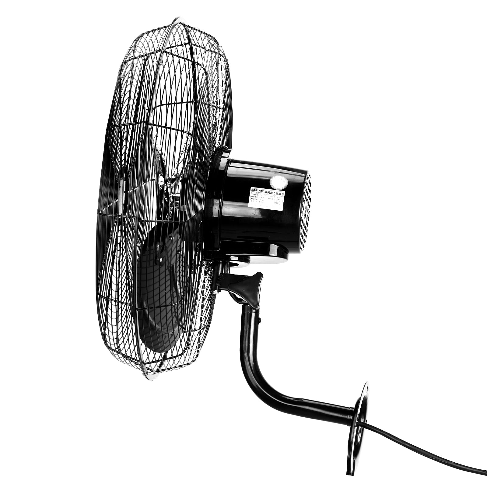 18in High Velocity Wall Mount Fan Oscillating, Industrial Fan with 3 Speed Ventilation,4592CFM Indoor Wall Fan,70 Degree Horizontal Oscillation,Heavy Duty Metal Fan for Commercial,Garage,Work