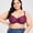 Wine, variant on asdoklhq Sports Bras for Women,Plus Size Seamless Push Up Lace Sports Bra Breathable Base Tops Underwear