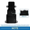 thumbnail image 4 of Interruptor de ventana eléctrica Unique Bargains para el lado del pasajero delantero derecho para Honda Civic 2006-2011 Negro, 4 of 7