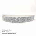 thumbnail image 2 of Women Wide Waist Belt Sparkling Rhinestones Elastic Belt Decorative Skinny Cinch Waistband, 2 of 2