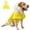 Yellow-Male, variant on MAMORE Waterproof Dog Raincoat Hooded Poncho, Adjustable Belly Cover & Reflective - for Small/Medium Dogs (Yellow-Female,Medium)