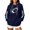 A804 Navy, variant on Yuncity Women'S Hoodies Game Day Football Print With Pockets Fall Winter Fleece Long Sleeve Pullover Hooded Sweatshirt Casual Relaxed Fit Outdoor Tops