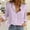 Violet, variante sur Abcnature Chemise Boutonnée en Mélange de Lin pour Femme à Manches Longues, Décontractée, Coupe Ample, Blouse à Col en V, Hauts, Couleur Unie, Tunique Légère pour le Printemps et l'Été