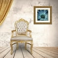 thumbnail image 3 of Villa, Mlli 20x20 Gold Ornate Wood Framed with Double Matting Museum Art Print Titled - Uplifting Blue Flower Mate, 3 of 4