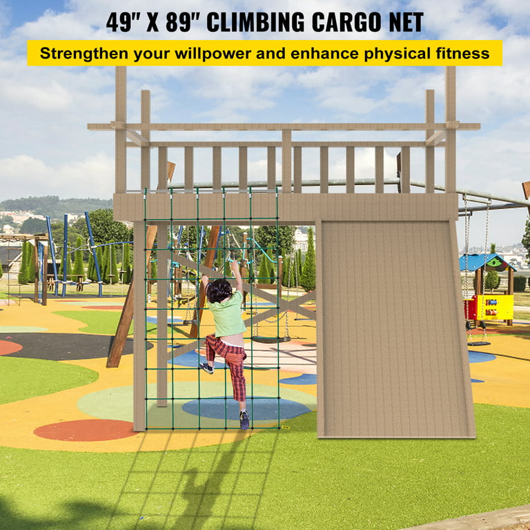 VEVOR Climbing Cargo Net, 49 x 89 Climbing Net, Polyester