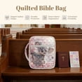 thumbnail image 7 of Xixirimido Bible Cover Case with Bookmarks Large Bible Bag Bible Study Supplies Accessories Quilted Bible Carrying Cases with Handle Christian Gift, Koala Butterfly Cherry Blossom, 7 of 7
