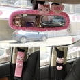 thumbnail image 2 of Sanrio-cubierta de espejo retrovisor de coche Hello Kitty, personaje creativo Adorable Kawaii, decoración de peluches de dibujos animados, mujer linda, exclusiva, 2 of 4