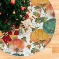 thumbnail image 5 of Coolnut Thanksgiving Christmas Tree Skirt Thanksgiving Tree Skirt for Holiday Party Home Christmas Day Ornaments48", 5 of 6