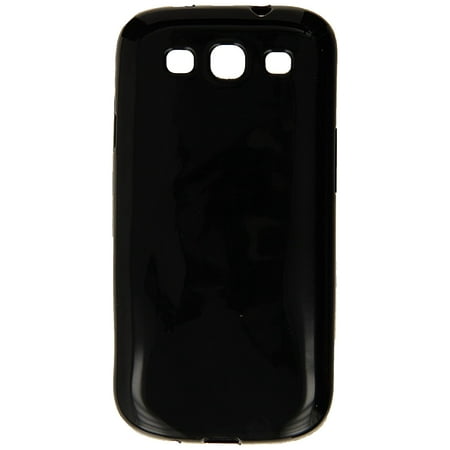 Rubber Gel Silicone Skin - Silicone Rubber Gel Soft Skin Case Cover for Samsung Galaxy S3 i9300/I535/L710/T999/I747 - Retail Packaging - Black