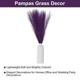 thumbnail image 4 of 30PCS Decoración de hierba de pampas falsa 24" Tallos de hierba artificial esponjosa Flores secas falsas moradas, 4 of 6