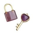 thumbnail image 3 of Conjunto de Colgante de Collar Sunnimix con Candado de Piedra para Parejas, 3 of 8