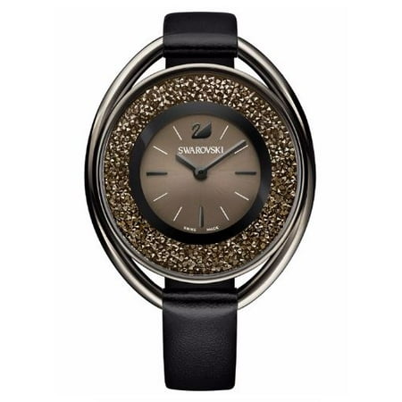 Swarovski Women's Crystalline Oval Black-Tone Watch 5158517