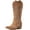 Brown, variant on Cowboy Boots For Women Western Cowgirl Boots with Chunky Heel Mid Calf Snip Toe Ideal for low insteps