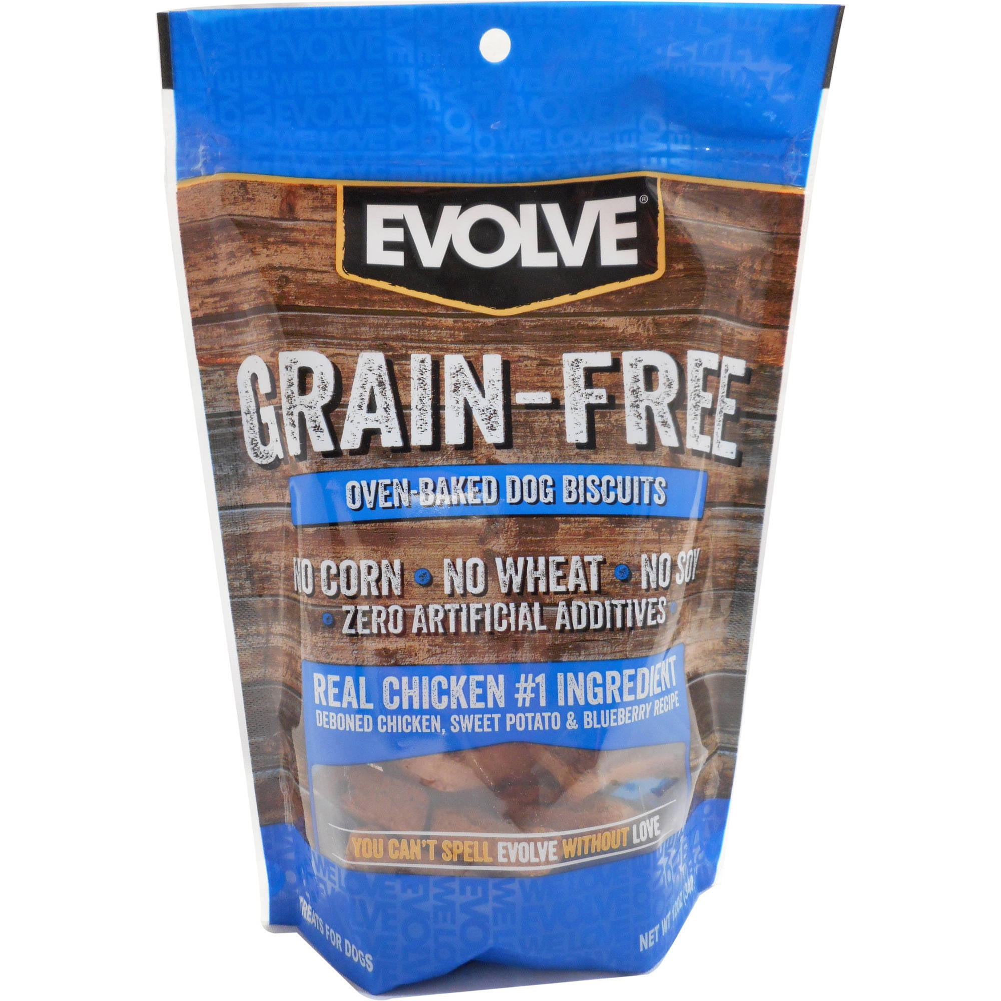 Evolve Grain Free Oven Baked Dog Biscuits Chicken Biscuit Dog Treats Walmart