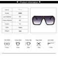 thumbnail image 4 of Oversized Shield Sunglasses Flat Top Gradient Lens Rimless Glasses for Women Men, 4 of 7