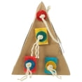 thumbnail image 1 of Triangle Bird Cage Swing Parakeets Chewing Toy Bird Toy Funny Bird Toy Bird Train Swing, 1 of 7