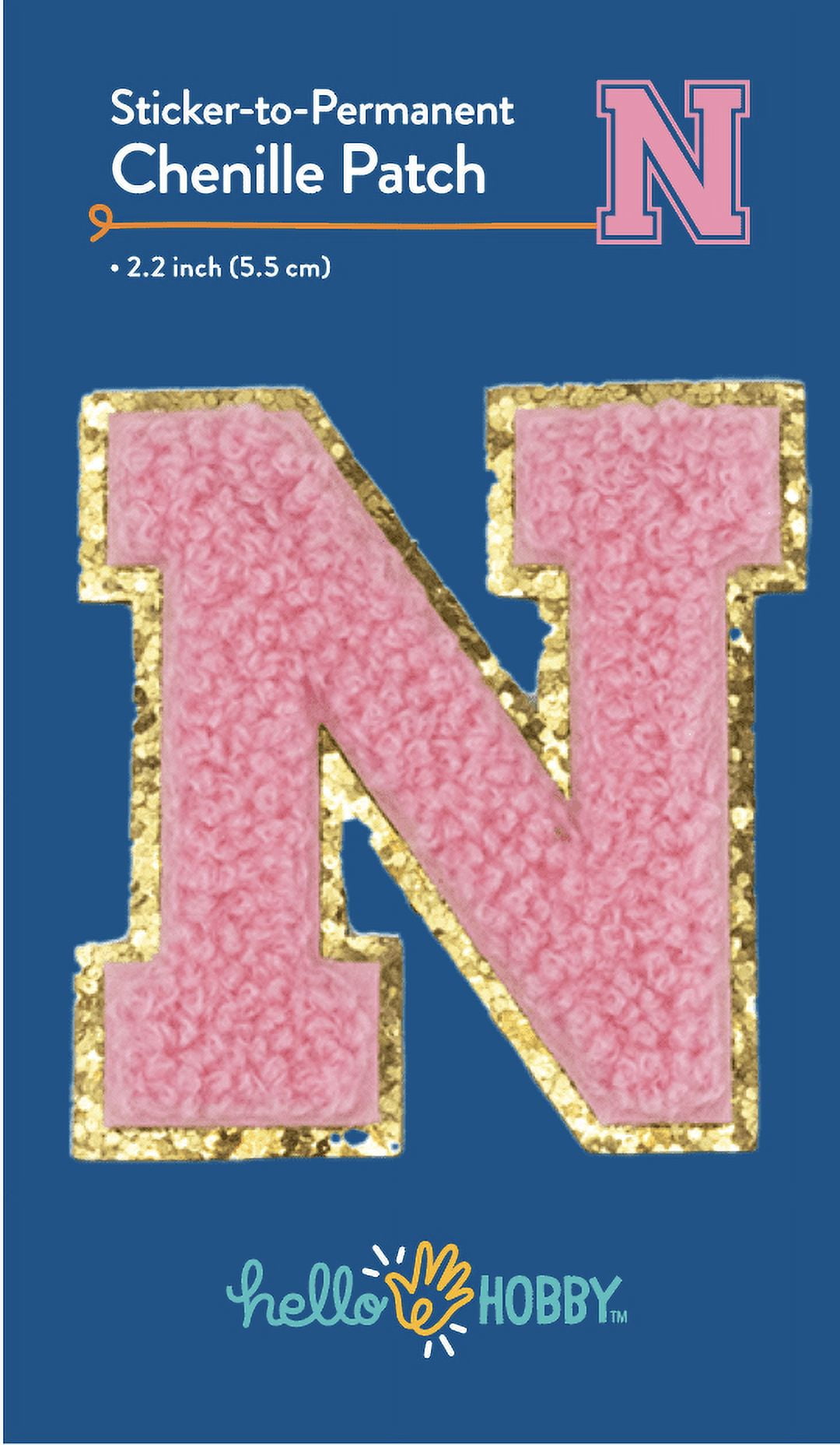 (6 pack) Hello Hobby Chenille N Pink Patch