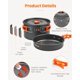 thumbnail image 4 of Kit de utensilios de cocina para acampar Fitense para 2 a 3 personas, 22 unidades, 4 of 8