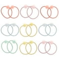 thumbnail image 4 of DINHEAROM 20Pcs Assorted Color Clear Hair Ties for Ladies and Girls Daily and Party Wear, 4 of 8