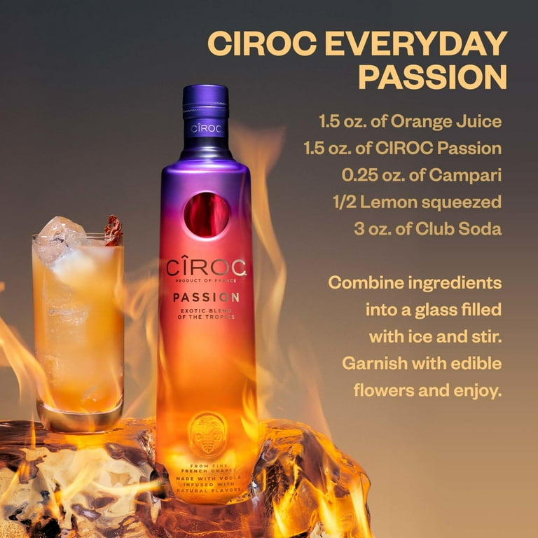 CIROC Passion, 750 mL (Made with Vodka Infused with Natural