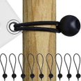 thumbnail image 1 of 10-Pack - Tarpaulin Bracket / Rubber Strap with Ball Black, 1 of 5