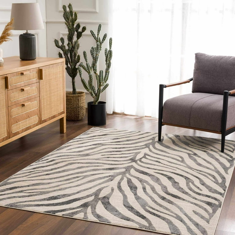 zebra rug, curve, high shelf for bags