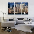 thumbnail image 2 of ARTCANVAS New York Downtown Skyline Canvas Art Print - Size: 60" x 40" (0.75" Deep) (3-Piece), 2 of 9