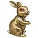 thumbnail image 1 of Figura de conejo de latón Figura de conejo de Pascua Miniatura Decorativa Vintage Linda de pie, 1 of 9
