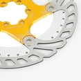 thumbnail image 5 of Rotores de Disco de Freno 180 mm Disco de Freno de Bicicleta de Acero Inoxidable Rotores de 6 Pernos para Bicicleta de Carretera Bicicleta de Monta?a BMX MTB(Gold) Artículos Deportivos Octpeak No, 5 of 5