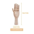thumbnail image 1 of Wooden Hand Figurines Rotatable Joint Hand Model Drawing Sketch Mannequin Miniatures Home Office Desktop Room ​DIY Decoration, 1 of 6