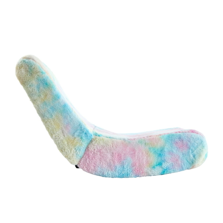 Rainbow Tie-dye Unicorn Car Headrest & Seat Belt Fluffy Pillow