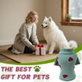 thumbnail image 7 of GASTROPOD Dog Sweater,Lake Green Turtleneck Knit Pet Clothes,Heart Pattern Pet Comfort Fit Dog Clothes for Large Dogs,Style1, 7 of 7