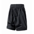 thumbnail image 4 of Aimik Athletic Shorts for Men Drawstring Waist Solid Color Mens Shorts with Zip Pockets Summer Quick Dry Fitness Shorts for Gym, 4 of 6