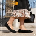 thumbnail image 4 of MATEPROX Women's Casual Flats Shoes Comfort Slip on Knit Dress Round Toe Ballet Shoes, 4 of 8