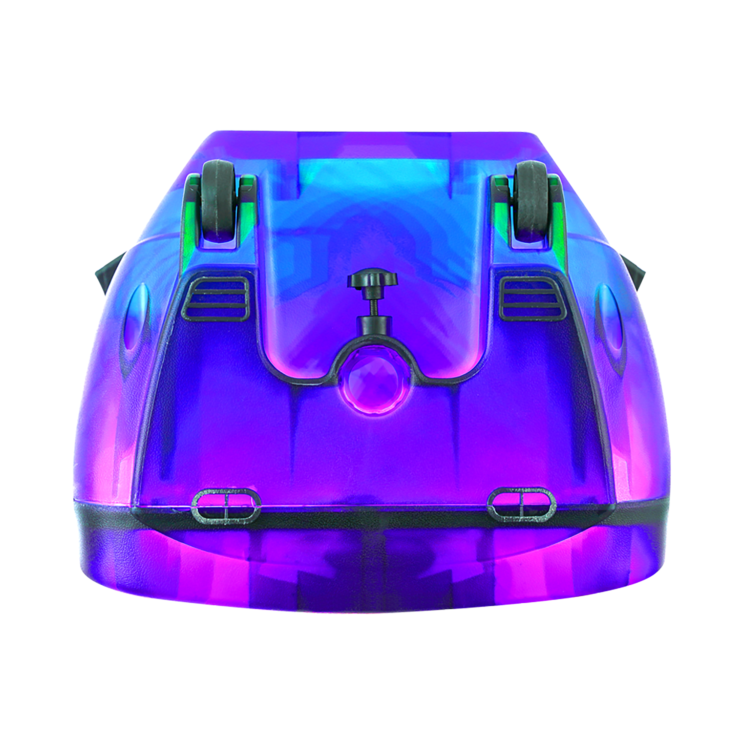QFX Portable Bluetooth Rechargeable Speaker with Party Lights, TMS-1560, Multicolor