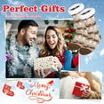 thumbnail image 7 of SAYFUT 2 Pairs Winter Warm Women Men Slipper Socks Comfortable Cozy Fluffy Super Soft Anti Slip Thicken Floor Home Birthday Gift Warmer, 7 of 7