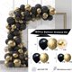 thumbnail image 1 of Kit de Guirnalda de Globos Casa de los Tesoros Dorados y Negros 123 Unidades Látex, 1 of 4
