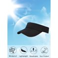 thumbnail image 3 of Womens Visor Hats for Women Adjustable Beach Sun Visors for Women Sports Outdoor Unisex Golf Tennis Visor for Men, 3 of 5