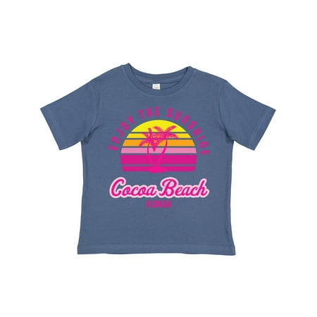 

Inktastic Summer Enjoy the Sunshine Cocoa Beach Florida in Pink Gift Toddler Boy or Toddler Girl T-Shirt