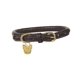 thumbnail image 1 of Collar Para Perro De Cuero Enrollado Digby & Fox (Pequeño Marrón), 1 of 1