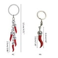 thumbnail image 6 of tegongse Unique Keychain Horn Keyring Pendant Eye Catching Bag Charm Long Lasting Alloy Key Chain Accessory, 6 of 19
