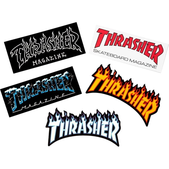 Thrasher 5-Pack Assorted Decals
