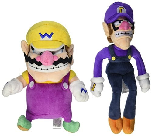 wario and waluigi plush