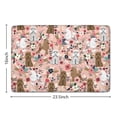 thumbnail image 5 of Poodle and Pioneer Flower Flannel Non Slip Door Rugs,Washable Door Mats Indoor,Decorative Door Mats,Dirt-Resistant and Absorbent Doormat for Entrance,Bedroom,Kitchen,Bathroom,23.5x16in(60x40cm), 5 of 5