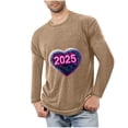 thumbnail image 1 of Blusas y camisas de manga larga con cuello redondo para hombre, deportivas, fitness, hogar, pijamas navideños estampados, camiseta de manga larga con cuello redondo, blusa de poliéster para hombre, 1 of 3