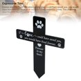 thumbnail image 4 of Cruz Conmemorativa Para Perros, Estaca De Pérdida De Mascotas De Acrílico Express Deep Love Para Césped Para Exteriores, 4 of 7