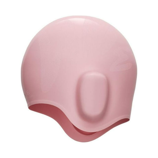 Gorro de natación de silicona con protección auditiva 3D para hombres y mujeres, gorro de natación unisex impermeable.